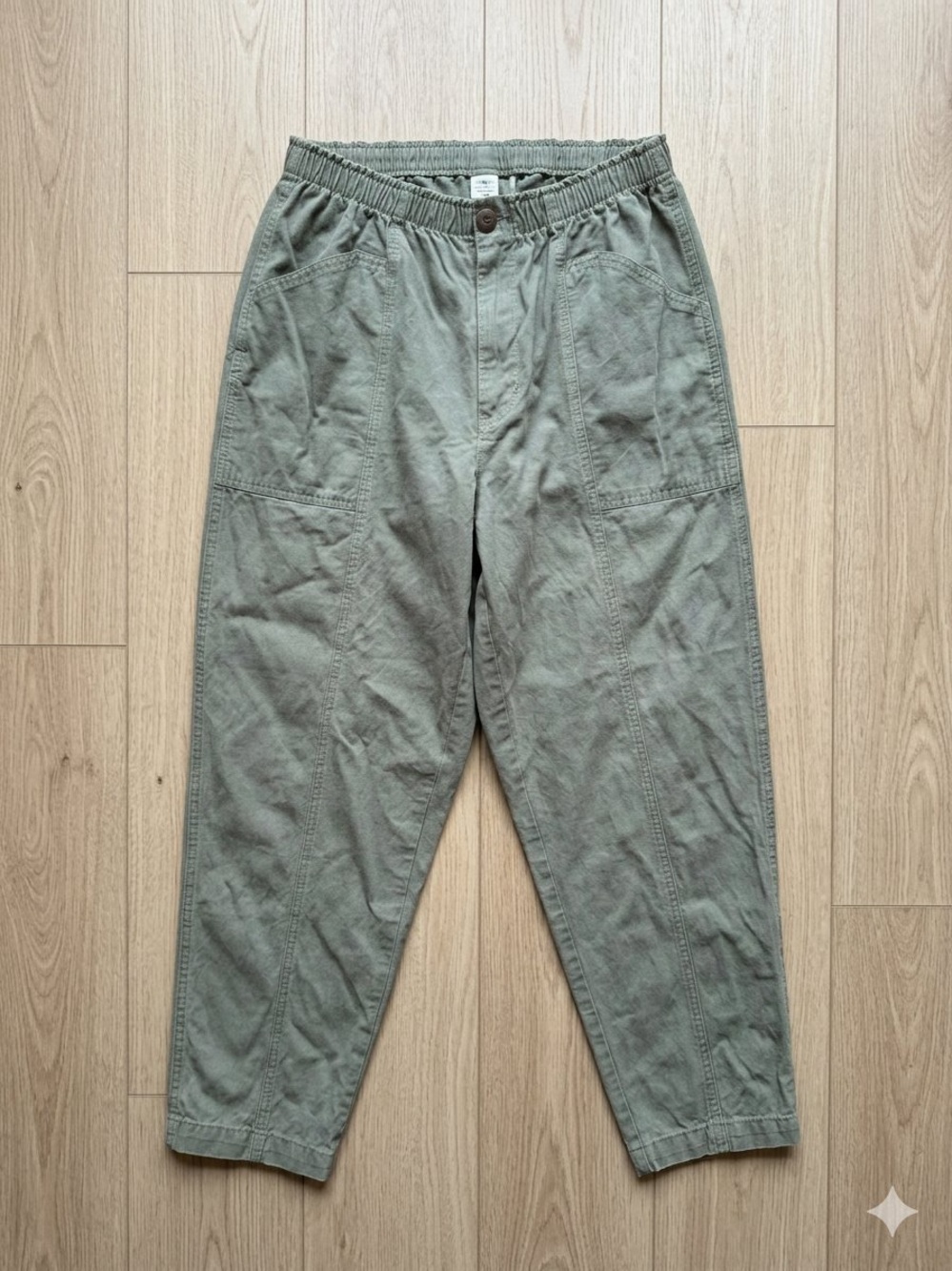 Vintage Jenny Buchanan Olive Green Balloon Utility Pants Size 12 Gorpcore